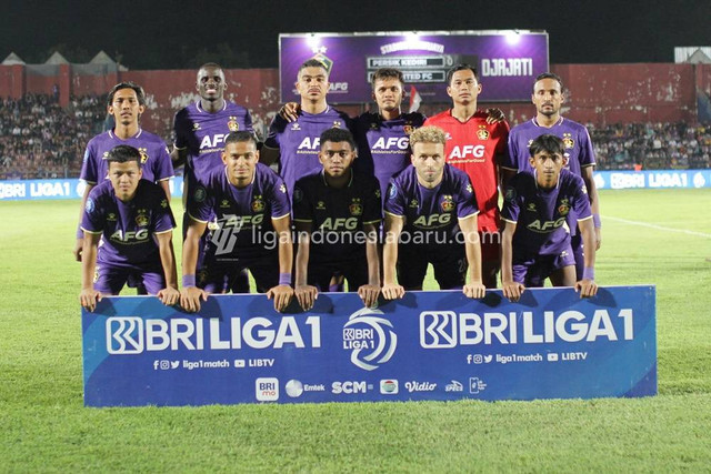 Persik Kediri dalam sebuah laga putaran kedua Liga 1 2023/24. Foto: Situs web resmi Liga Indonesia Baru