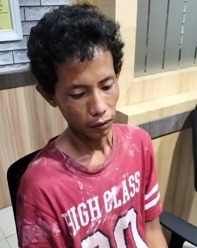 Tampang pelaku yang membunuh ibu dan anak di Palembang, Foto : Istimewa