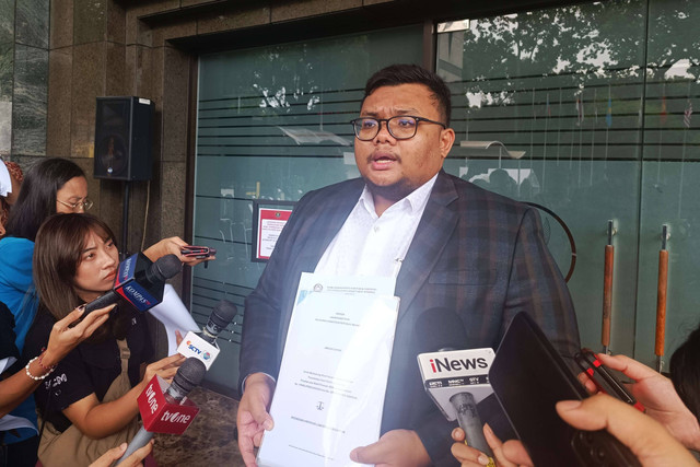 Bhirawa Jayasidayatra, perwakilan Indonesian American Lawyers Association (IALA), di Mahkamah Konstitusi (MK), Rabu (17/4/2024) Foto: Hedi/kumparan