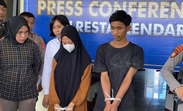 ND dan F usai diamankan polisi. Foto: dok kendarinesia.