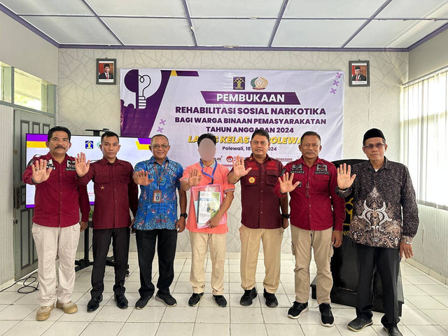 Rehabilitasi Sosial Narkotika 2024 Lapas Polewali, Kadivpas Harap Residen Pulih