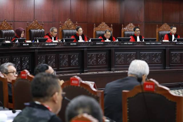 Sidang Perselisihan Hasil Pemilihan Umum Presiden dan Wakil Presiden. Sumber: Kumparan.com