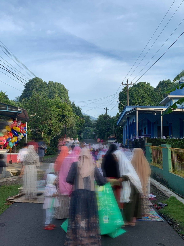 Persiapan sholat Eid, sumber: dokumen pribadi