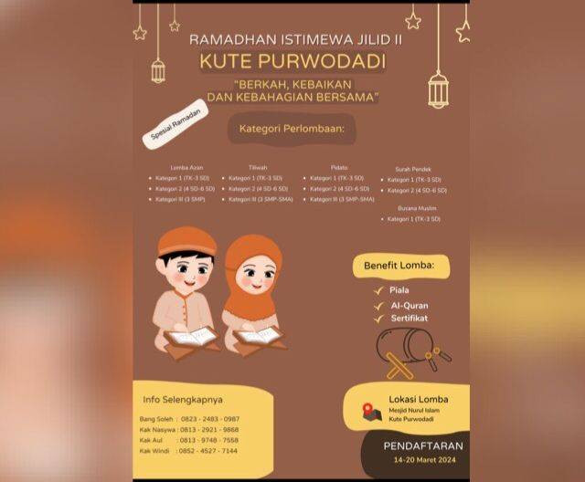 Banner Pendaftaran Lomba Ramadhan Istimewa Jilid II