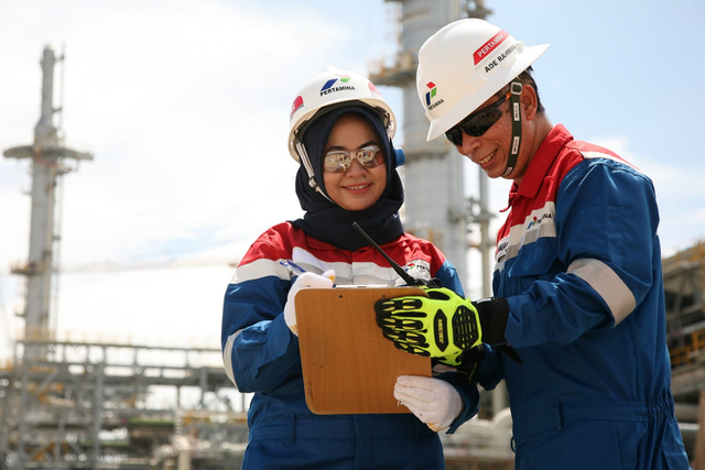 Pekerja perempuan di PT Pertamina. Foto: Dok. Pertamina