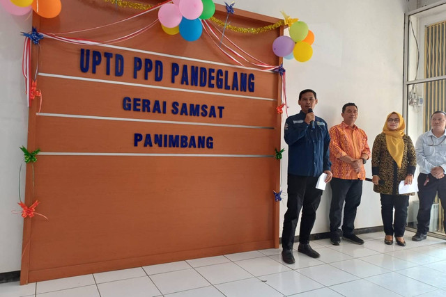 Peresmian Gerai Samsat Panimbang, Kabupaten Pandeglang, Banten. Foto: Dok. Istimewa