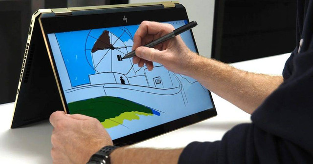 Ilustrasi laptop touchscreen. Foto: digitaltrends 