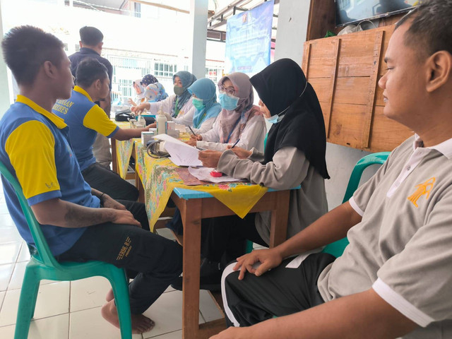 Lapas Brebes Sinergi Dengan Puskesmas Brebes Lakukan Pemeriksaan Kesehatan 