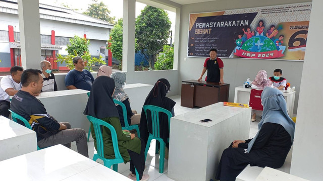 Lapas Purwokerto Gelar Pemeriksaan Kesehatan dalam Pemasyarakatan Sehat 