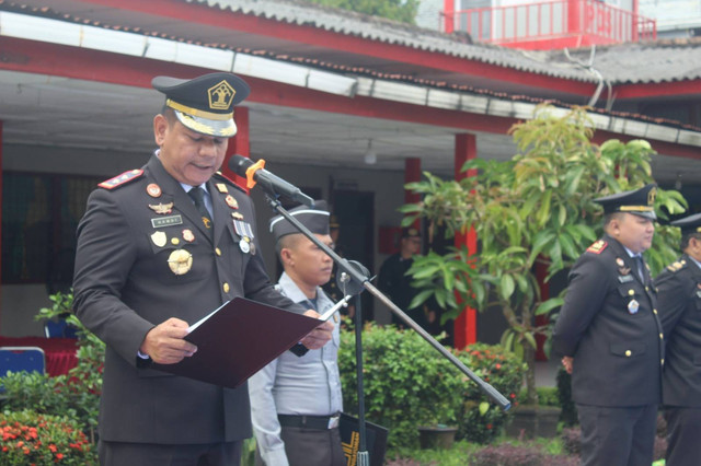 Lapas Lubuklinggau Laksanakan Upacara Dan Syukuran Di Puncak Acara HBP Ke-60