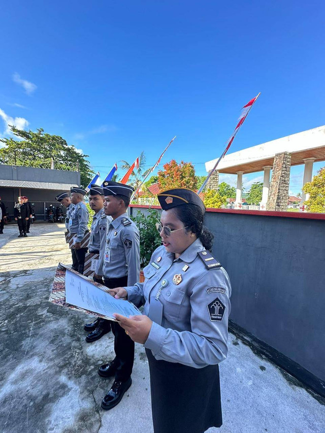 Lapas Saparua Gelar Upacara Peringati Hari Bhakti Pemasyarakatan Ke-60 
 (1)