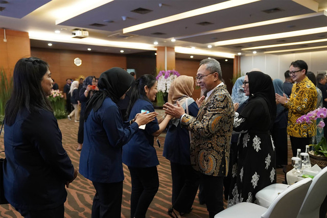 Kemendag gelar halalbihalal. Foto: Kemendag. 