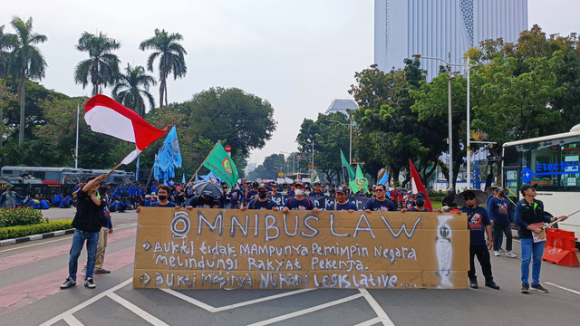 Demo di Patung Kuda, Rabu, 1 Mei 2024. Dok: Bosco/kumparan.