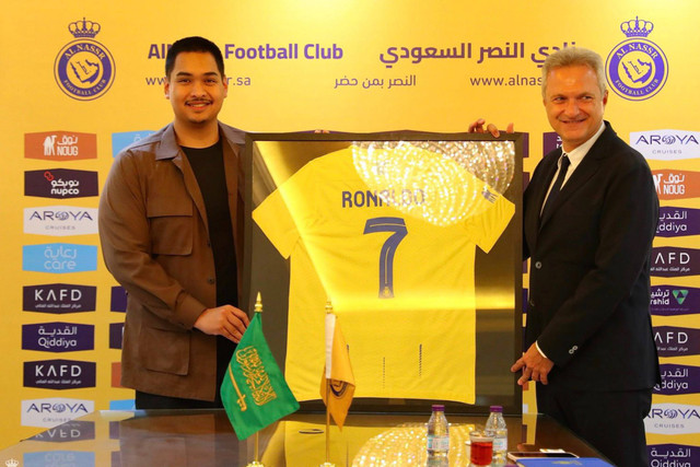 Menpora Dito Ariotedjo bertemu Mr. Guido Fienga, CEO Al-Nassr Club Co, di Riyadh, Arab Saudi (30/4/2024) Foto: Dok. Kemenpora