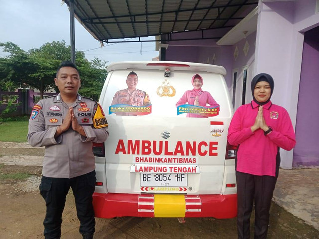 Mobil Pribadi Anggota Polri yang Dirubah Menjadi Mobil Ambulance. | Foto: Ist