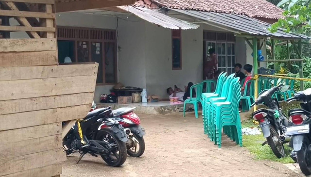 Suasana rumah Tarsum, pelaku mutilasi Ciamis, Sabtu (4/5/2024). Foto: Dok. Istimewa