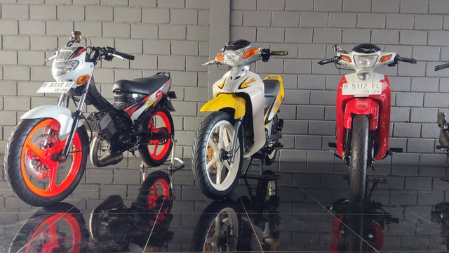 Koleksi motor langka Yamaha di diler Salatiga, Jawa Tengah. Foto: Aditya Pratama Niagara/kumparan