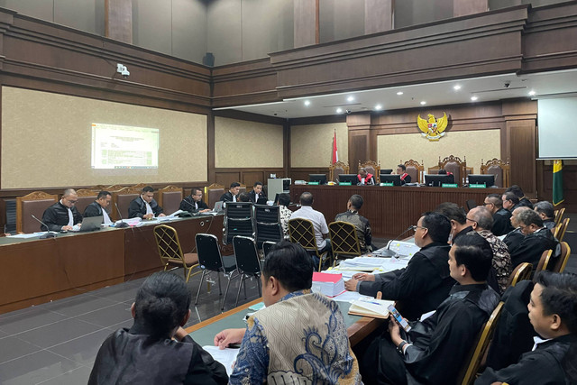 Sidang lanjutan kasus gratifikasi eks Menteri Pertanian (Mentan) Syahrul Yasin Limpo (SYL) dengan agenda pemeriksaan saksi, di PN Tipikor Jakarta Pusat, Senin (6/5/2024). Foto: Fadhil Pramudya/kumparan