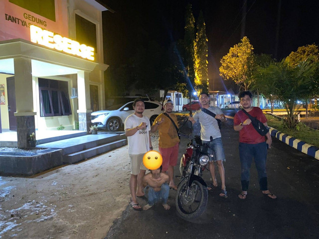 Pelaku pencurian motor yang diringkus Polres Melawi. Foto: Dok. Polres Melawi