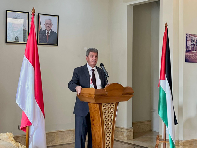Duta Besar Palestina untuk Indonesia, Zuhair Al-Shun, Jumat (10/5). Foto: Tiara Hasna/kumparan