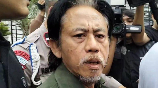 Epy Kusnandar saat jalani pemeriksaan kesehatan di Polres Jakarta Barat, Sabtu (11/5/2024).
Foto: Aprilandika Pratama/kumparan