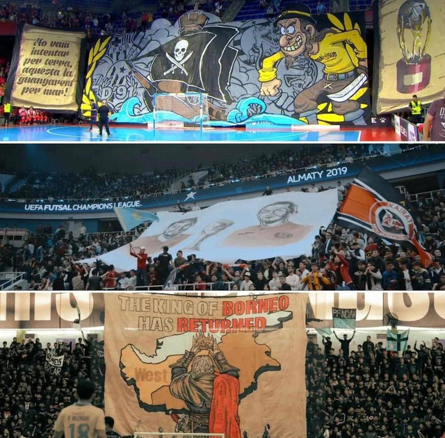 Supporter Futsal Pontianak disebut tifosi terbaik sejajar dengan Spanyol dan Kazakhstan. Foto: Dok, Instagram @55futsal