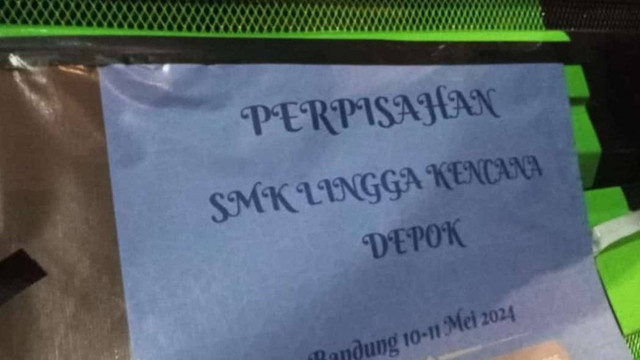 Tangkapan layar video kecelakaan bus rombongan perpisahan SMK Lingga Kencana Kota Depok, di Ciater Subang, Sabtu (11/5/2024). Foto: Dok. Istimewa
