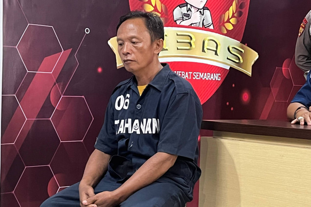 Sholihin (56), pedagang mie ayam di Kota Semarang yang memperkosa tetangganya yang masih berusia 15 tahun. Foto: Dok. Istimewa