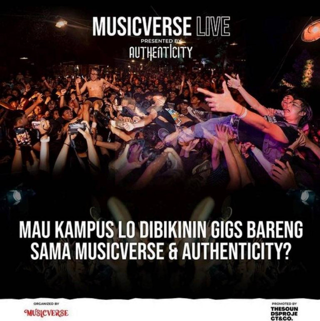 Program The Authenticators dirancang sebagai wadah ide-ide cemerlang generasi muda untuk berkolaborasi dan mengembangkan kreativitasnya dalam produksi sebuah event. Dok. Musicverse Live. 