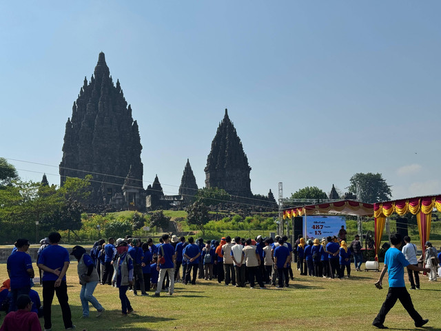 Gelaran Jambore Sosial PSKS 2024 di Area Rama-Shinta, Candi Prambanan, Sleman, pada Sabtu (18/5). Foto: Nawalre Bujanadi/Pandangan Jogja