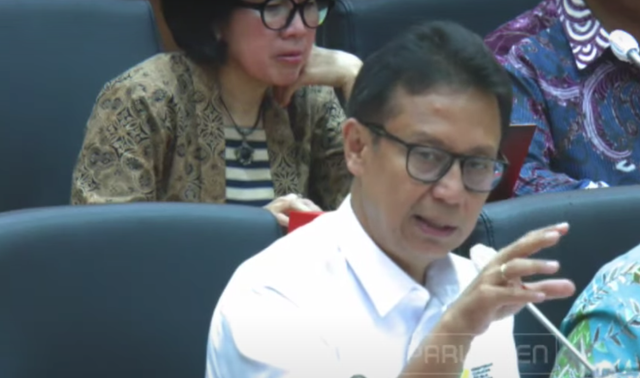 Menkes Budi Gunadi Sadikin raker dengan Komisi IX DPR, Selasa (21/5/2024). Foto: YouTube Komisi IX DPR