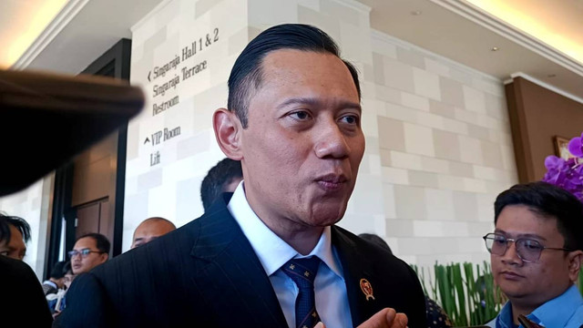 Menteri Agraria Dan Tata Ruang (ATR/BPN), Agus Harimurti Yudhoyono (AHY) di Bali Nusa Dua Convention Center (BNDCC), Rabu (22/5/2024). Foto: Ghinaa Rahmatika/kumparan