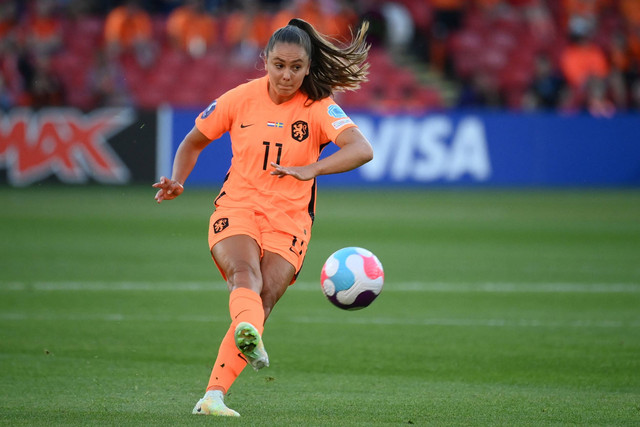 Pesepak bola wanita Belanda, Lieke Martens. Foto: Franck Fife/AFP