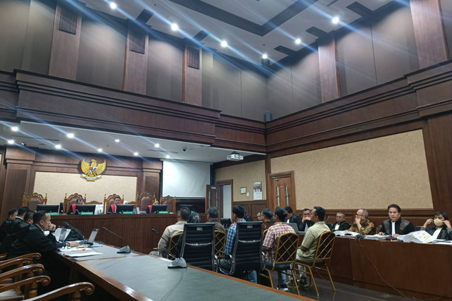 Sidang lanjutan Syahrul Yasin Limpo (SYL) di PN Jakarta Pusat, Rabu (22/5/2024). Foto: Hedi/kumparan