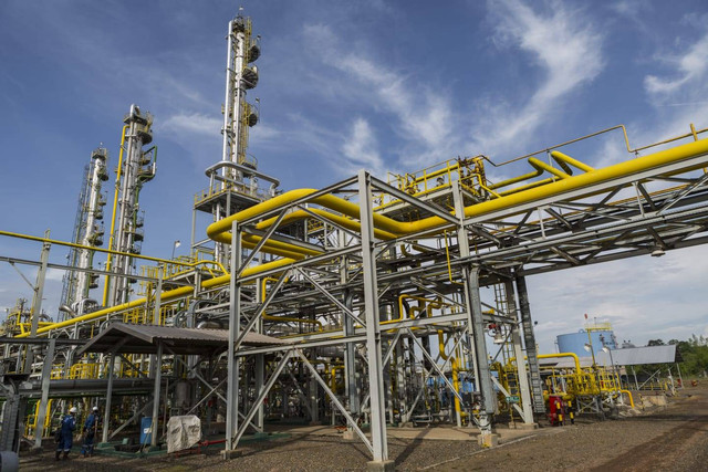 Fasilitas Central Processing Plant Blok Lematang di Muara Enim, Sumatera Selatan, milik Medco Energi. Foto: Dok. Medco Energi