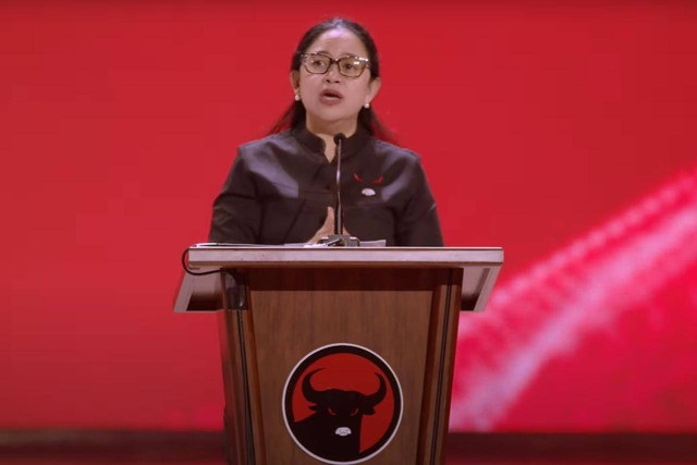 Puan Maharani pada penutupan Rakernas PDI Perjuangan di Jakarta Utara, Minggu (26/5/2024). Foto: Dok. Youtube PDI Perjuangan