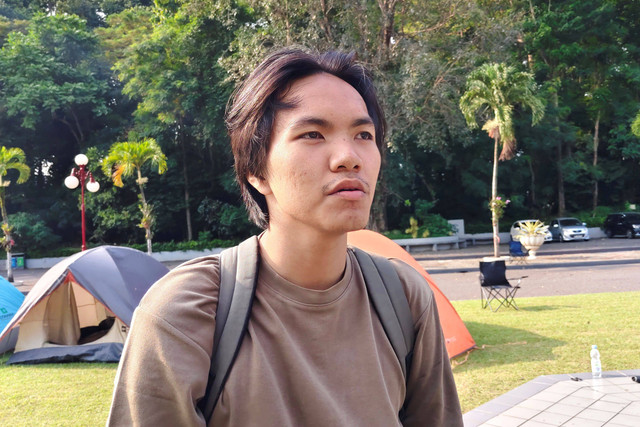 Mahasiswa Fisipol UGM angkatan 2021, Pasquale Clayton. Foto: Arfiansyah Panji Purnandaru/kumparan