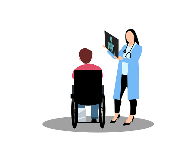 Ilustrasi gambar terjadinya relasi kekuasaan yang terjadi antara dokter dengan pasien. Sumber Gambar: https://cdn.pixabay.com/photo/2023/02/07/11/02/doctor-7773848_1280.png