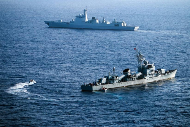 Penampakan Kapal Perang yang Sedang Beroperasi di Kawasan Laut China Selatan. Sumber Foto: Koral