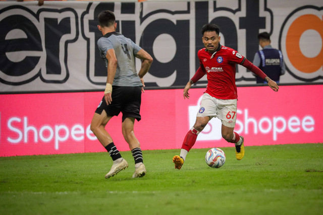 Pemain Sabah FC Saddil Ramdani saat pertandingan perebutan tempat ketiga RCTI Premium Sports di Jakarta International Stadium, Jakarta, Kamis (30/5/2024). Foto: Jamal Ramadhan/kumparan