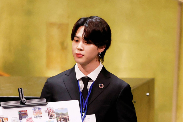 Jimin BTS. Foto: JOHN ANGELILLO / POOL / AFP