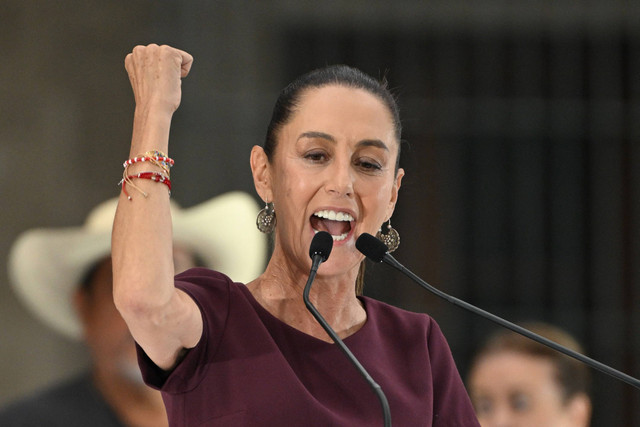 Presiden baru Meksiko, Claudia Sheinbaum. Foto: CARL DE SOUZA / AFP