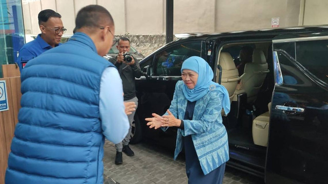 Khofifah Indar Parawansa di Kantor DPP PAN, Jakarta Selatan, pada Senin (3/6/2024). Foto: Rachmadi Rasyad/kumparan