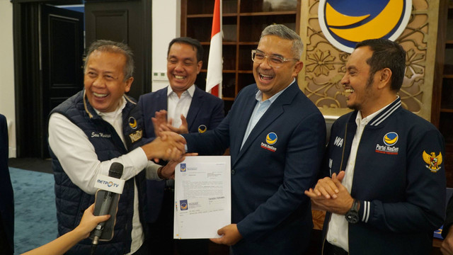 NasDem usung Muhammad Farhan maju Pilwalkot Bandung, Selasa (4/6/2024). Foto: Dok. Nasdem