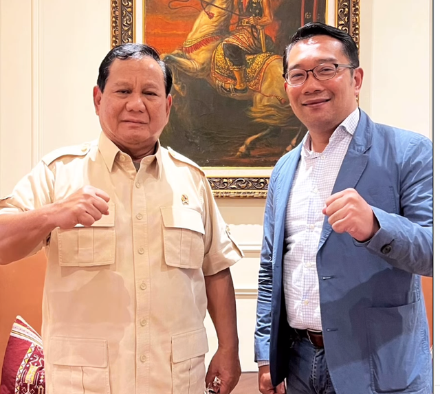Prabowo dan Ridwan Kamil Foto: Instagram/@ridwankamil