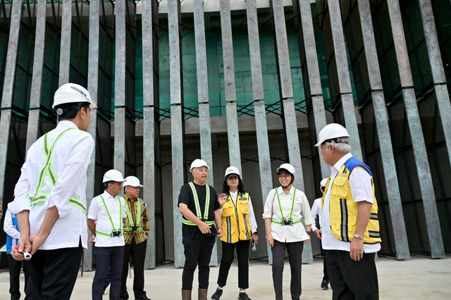 Presiden Joko Widodo bersama Menteri PUPR kunjungi pembangunan IKN, Selasa (4/6/2024). Foto: Dok. Istimewa