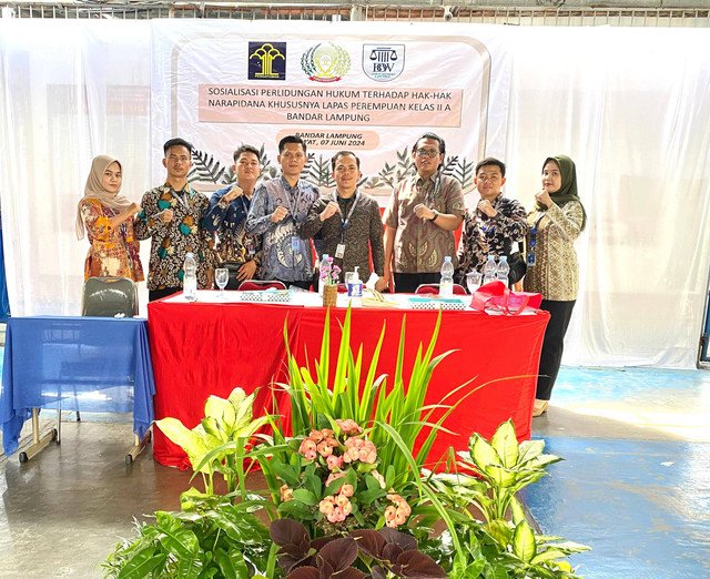 Sosialisasi Hukum oleh LKBH UIN Raden Intan Lampung di lapas perempuan kelas II A Bandar Lampung | Foto : Eka Febriani / Lampung Geh