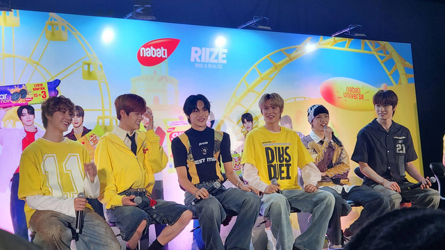 Acara Nabati Meet and Greet RIIZE On Richesse land yang digelar di Beach City International Stadium (BCIS) Ancol, Sabtu (8/6). Foto: Ela Nurlaela/kumparan