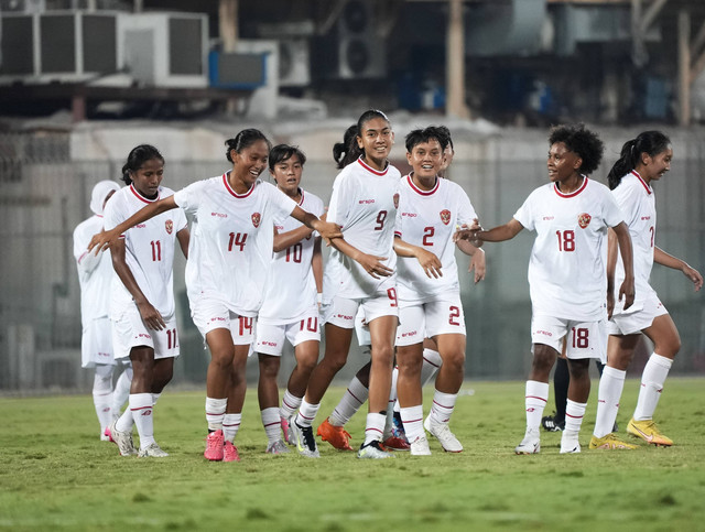 Timnas Wanita Indonesia menang 2-3 atas Bahrain dalam pertandingan persahabatan, Sabtu (8/6/2024). Foto: Dok. Timnas Indonesia
