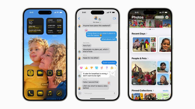 Apple mengumumkan sistem operasi baru untuk iPhone, yakni iOS 18. Foto: Apple
